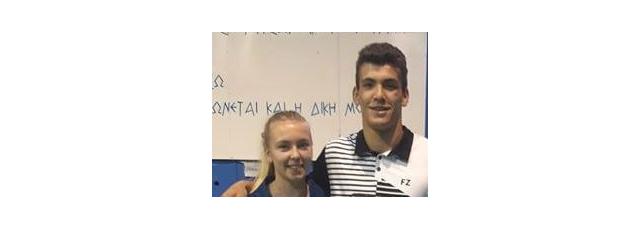 Sharone Bauer et William Villeger à l'Open de Grèce.