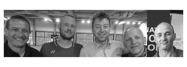 Stephan Bitz, Julien Fuchs, Daniel Dahlen, Alex Fabricius et Jean Frédéric Massias aux championnats de France vétérans.