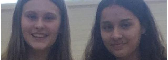 Alicia Feruzi et Léa Victori-Burel au tournoi de Wittelsheim