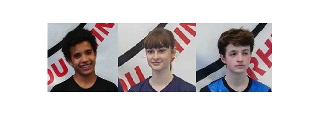 Maxime ASSANI, Elsa Felber et Raphaël Thomas au tournoi du VDR